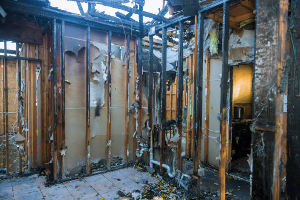 Professional Emergency Fire Cleanup technician working in Belmont, CA